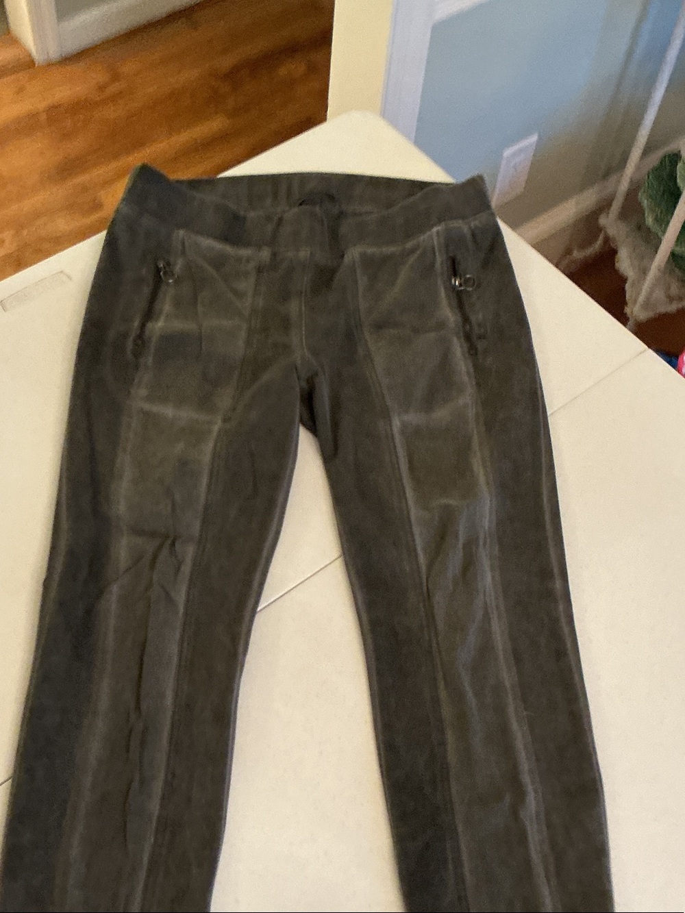 XCVI Skinny Pull-On Jeans in Charcoal